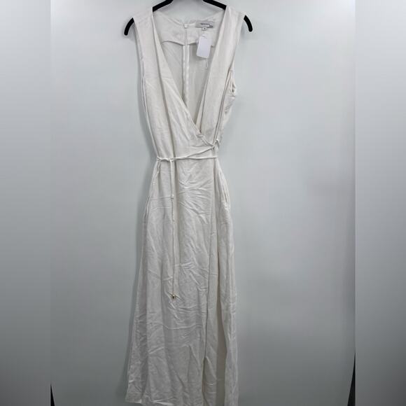 Rosetta Getty White Apron Wrap Jumpsuit - Picture 4 of 6